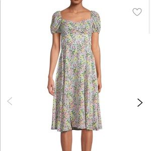 Gabby Skye Floral Print Midi Dress Size 4